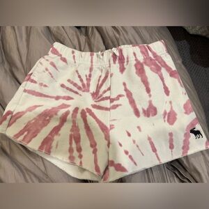 Ambercrombie Kids Pink Tie-Dye Shorts, 13/14